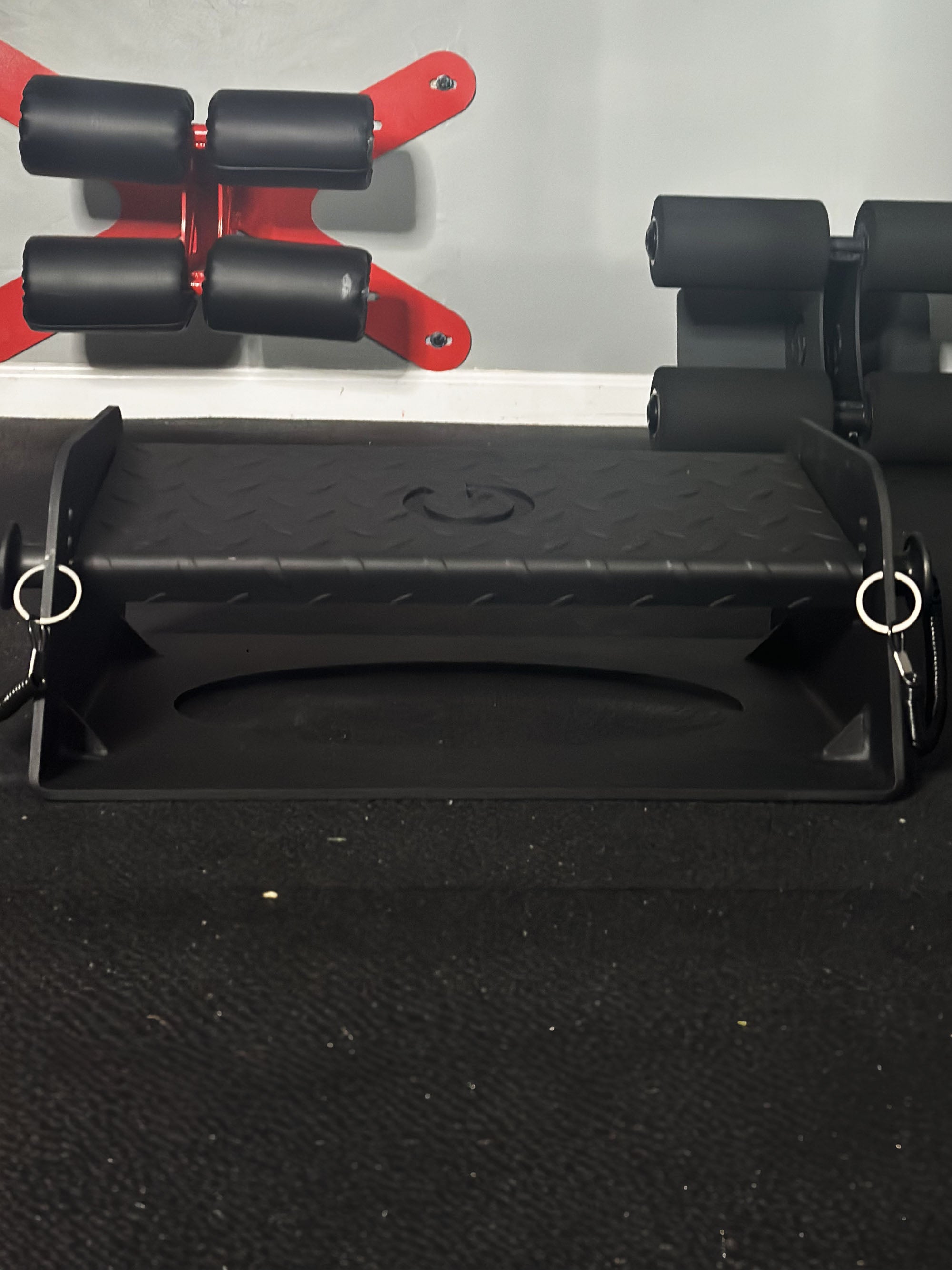 Front view of Adjustable calf raise block for full range of motion calf exercises