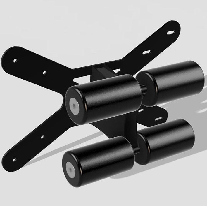 This Wall Mounted Glute Ham Developer is less bulky and lower priced than conventional GHDs. Perfect for glute workouts, ab workouts, and hamstring workouts. This image presents the Wall Mounted Glute Ham Developer (GHD) as a 3D render.